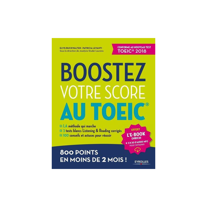 Boostez votre score au TOEIC