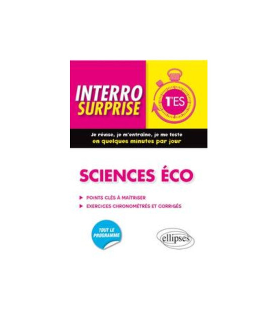 SCIENCES ECO - PREMIERE ES / INTERRO S.SCIENCES